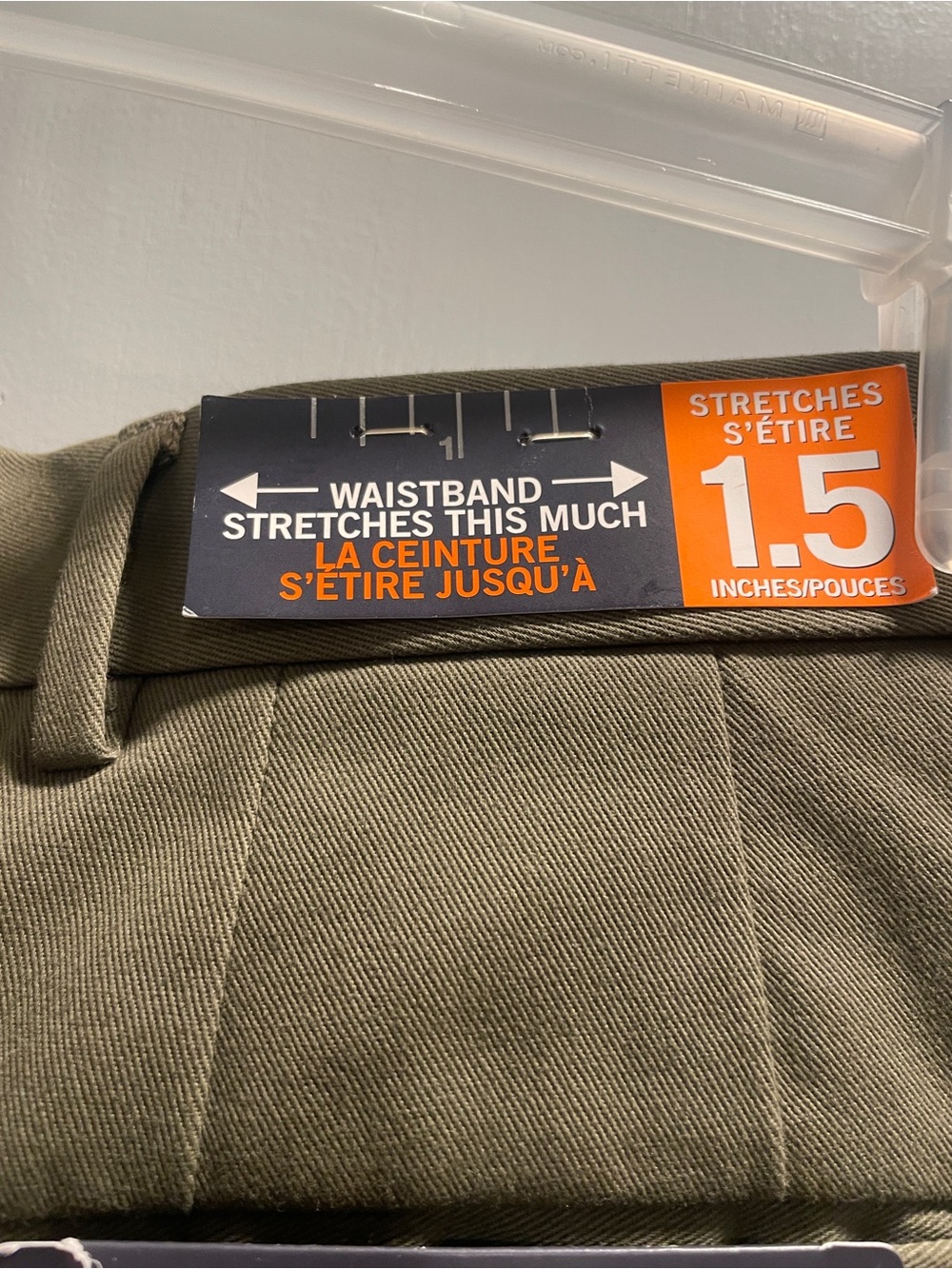 IZOD Men's Olive Green Straight Fit Pants NWT size 34/30 - Picture 6 of 11